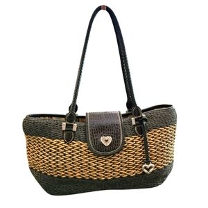 Brighton Woven Raffia Shoulder Bag